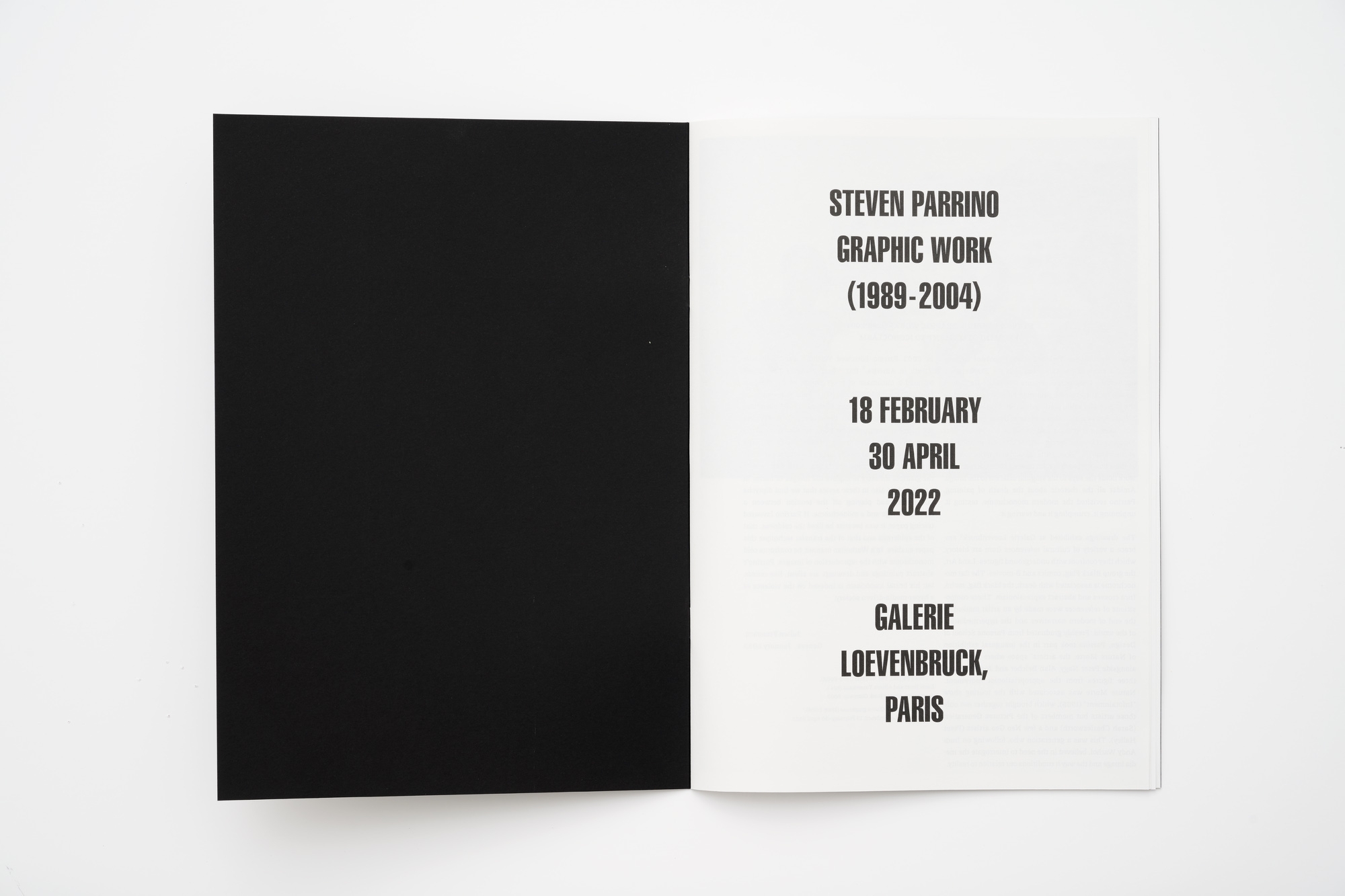Steven Parrino: Graphic Work (1989-2004)